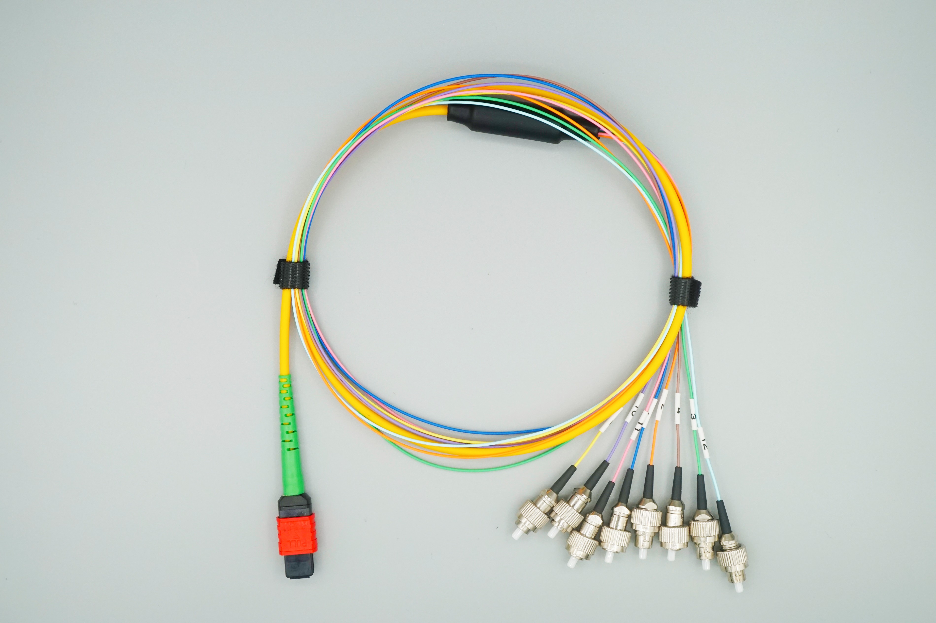 MM MNC Cable, MNC to MPO (8°),12ch