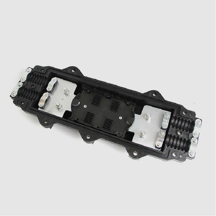 Horizontal 2 inlet & 2 outlet Fiber Optic Splice Closure