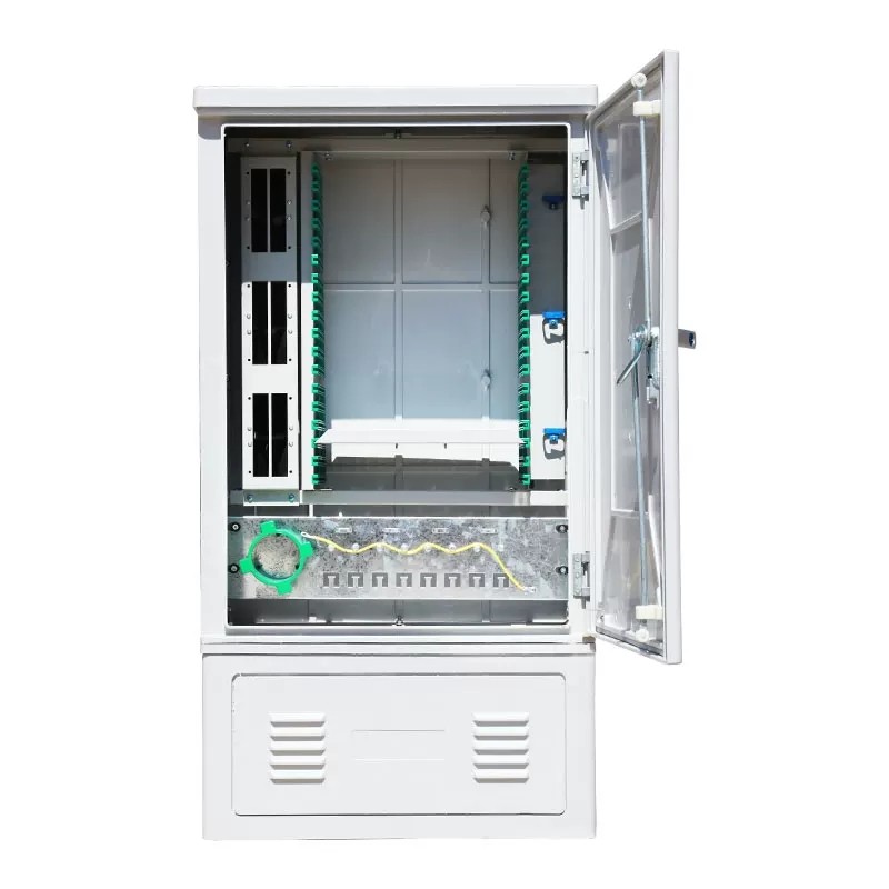 144 Cores Floor Mount Fiber Optic Distribution Cabinet