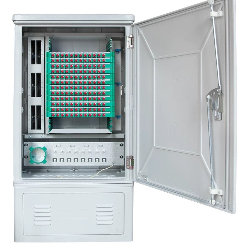 144 Cores Floor Mount Fiber Optic Distribution Cabinet